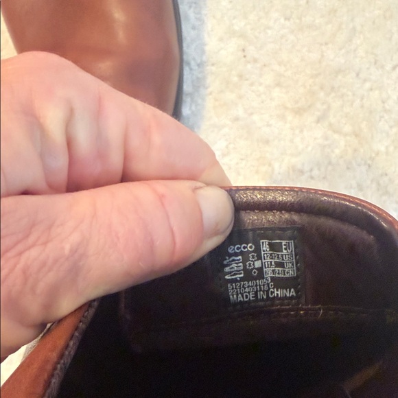 Ecco Tray Tech Men\'s Brown Leather Dress Shoes. Perfect condition main image 6